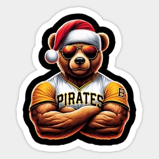 Pittsburgh Pirates Christmas Sticker